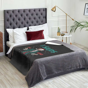 Funny George Washington I Said No Kings Throw Blanket Christmas Patriotic Gift - Print Your Wear