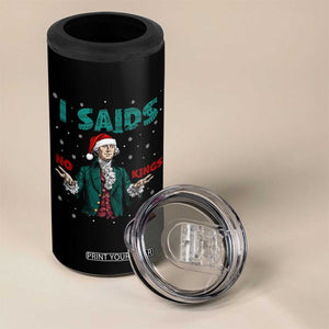 Funny George Washington I Said No Kings 4 in 1 Can Cooler Tumbler Christmas Patriotic Gift TS12 Print Your Wear