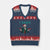 Funny George Washington I Said No Kings V-Neck Knit Sweater Vest Xmas Patriotic Gift - Print Your Wear