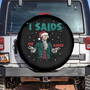 Funny George Washington I Said No Kings Spare Tire Cover Christmas Patriotic Gift - Print Your Wear