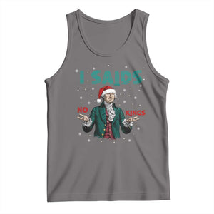 Funny George Washington I Said No Kings Tank Top Christmas Patriotic Gift TS12 Deep Heather Print Your Wear