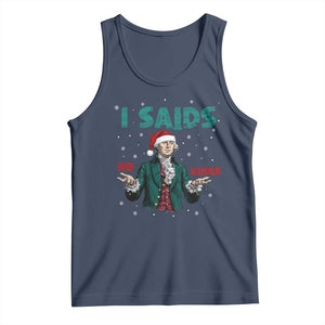 Funny George Washington I Said No Kings Tank Top Christmas Patriotic Gift TS12 Navy Print Your Wear