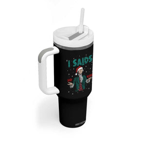 Funny George Washington I Said No Kings Tumbler With Handle Christmas Patriotic Gift - Print Your Wear