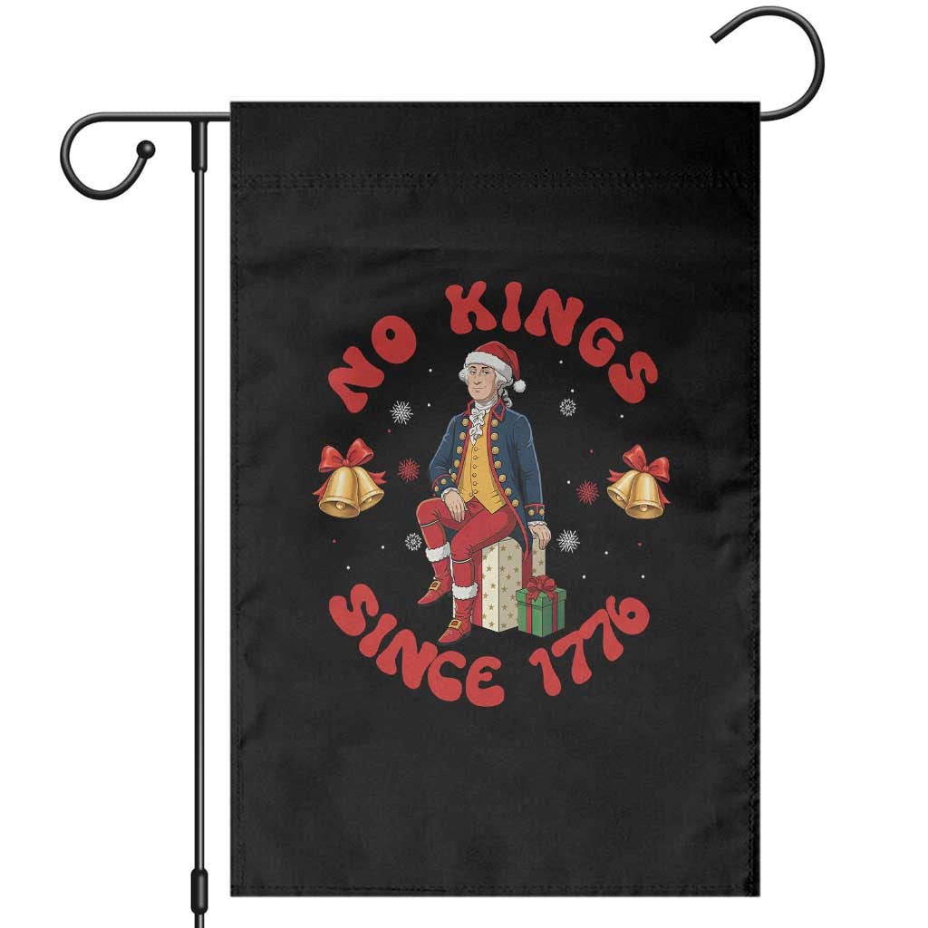 George Washington No Kings Since 1776 Garden Flag Christmas Gift Idea TS12 Black Print Your Wear