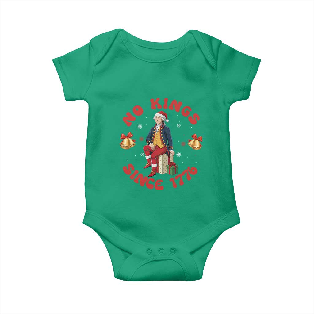 George Washington No Kings Since 1776 Baby Onesie Christmas Gift Idea TS12 Irish Green Print Your Wear
