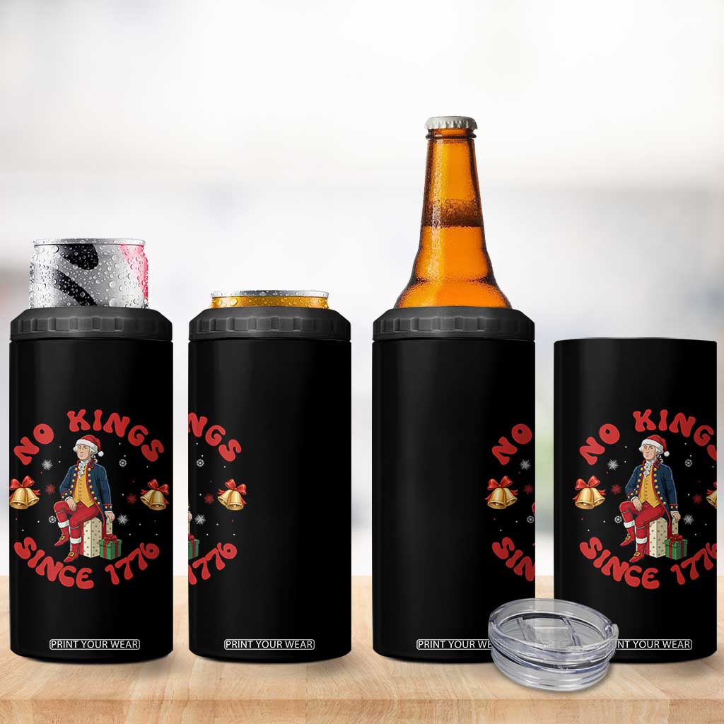 George Washington No Kings Since 1776 4 in 1 Can Cooler Tumbler Christmas Gift Idea TS12 Print Your Wear