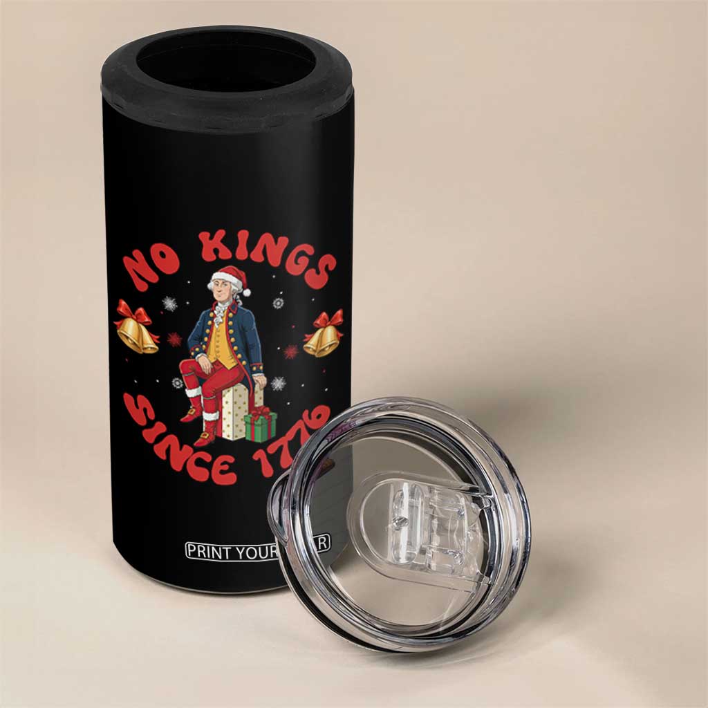 George Washington No Kings Since 1776 4 in 1 Can Cooler Tumbler Christmas Gift Idea TS12 Print Your Wear