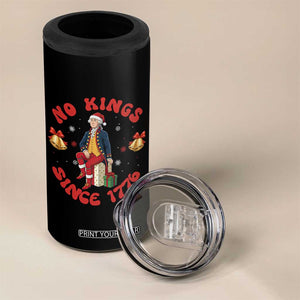 George Washington No Kings Since 1776 4 in 1 Can Cooler Tumbler Christmas Gift Idea TS12 Print Your Wear