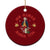 George Washington No Kings Since 1776 Ceramic Ornament Xmas Gift Idea TS12 1pc Red Print Your Wear