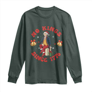 George Washington No Kings Since 1776 Long Sleeve Shirt Christmas Gift Idea - Print Your Wear