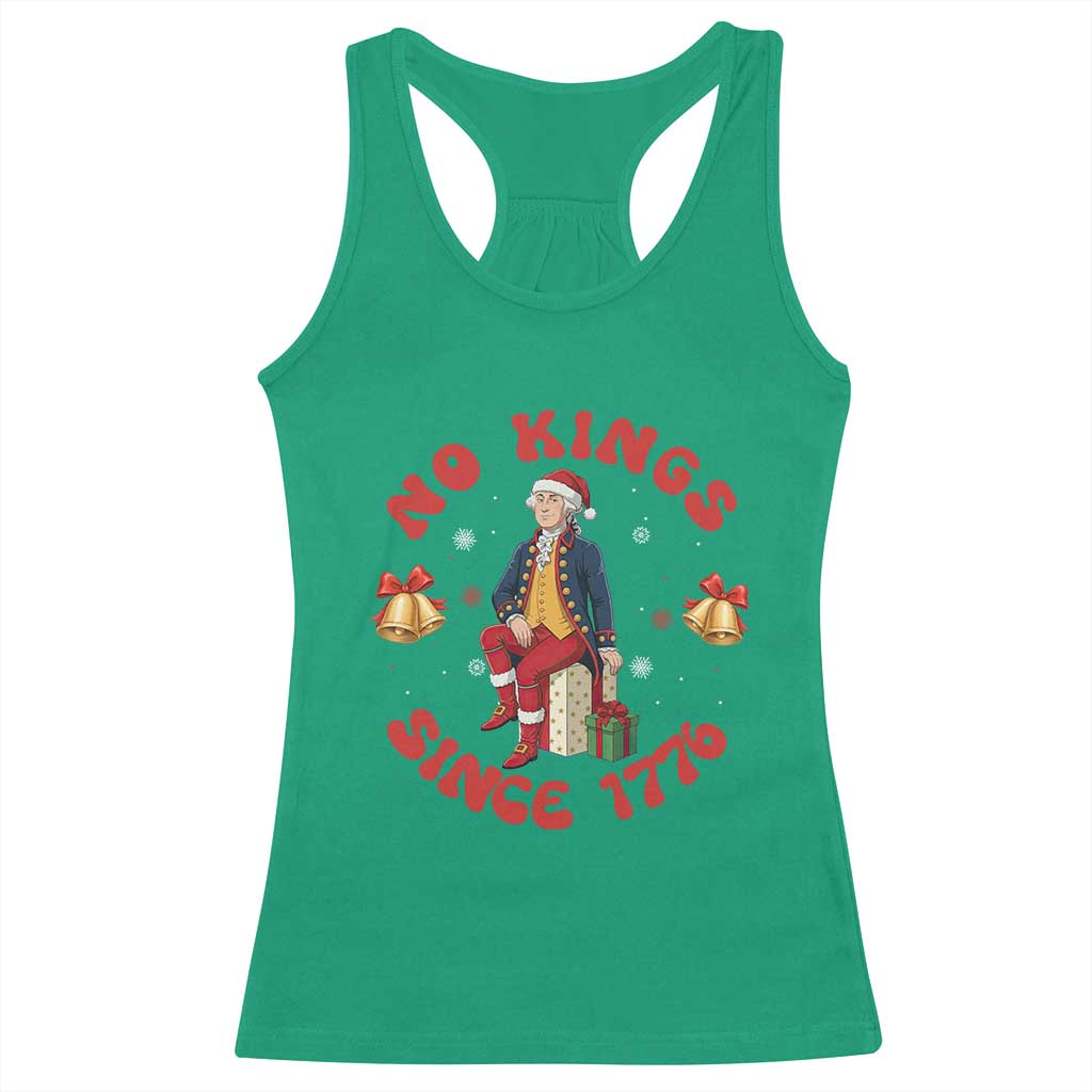 George Washington No Kings Since 1776 Racerback Tank Top Christmas Gift Idea TS12 Irish Green Print Your Wear