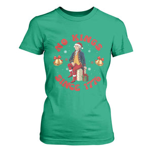 George Washington No Kings Since 1776 T Shirt For Women Christmas Gift Idea TS12 Irish Green Print Your Wear