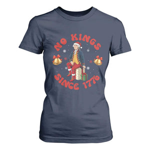 George Washington No Kings Since 1776 T Shirt For Women Christmas Gift Idea TS12 Navy Print Your Wear