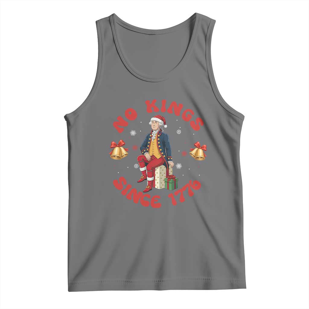 George Washington No Kings Since 1776 Tank Top Christmas Gift Idea TS12 Black Heather Print Your Wear