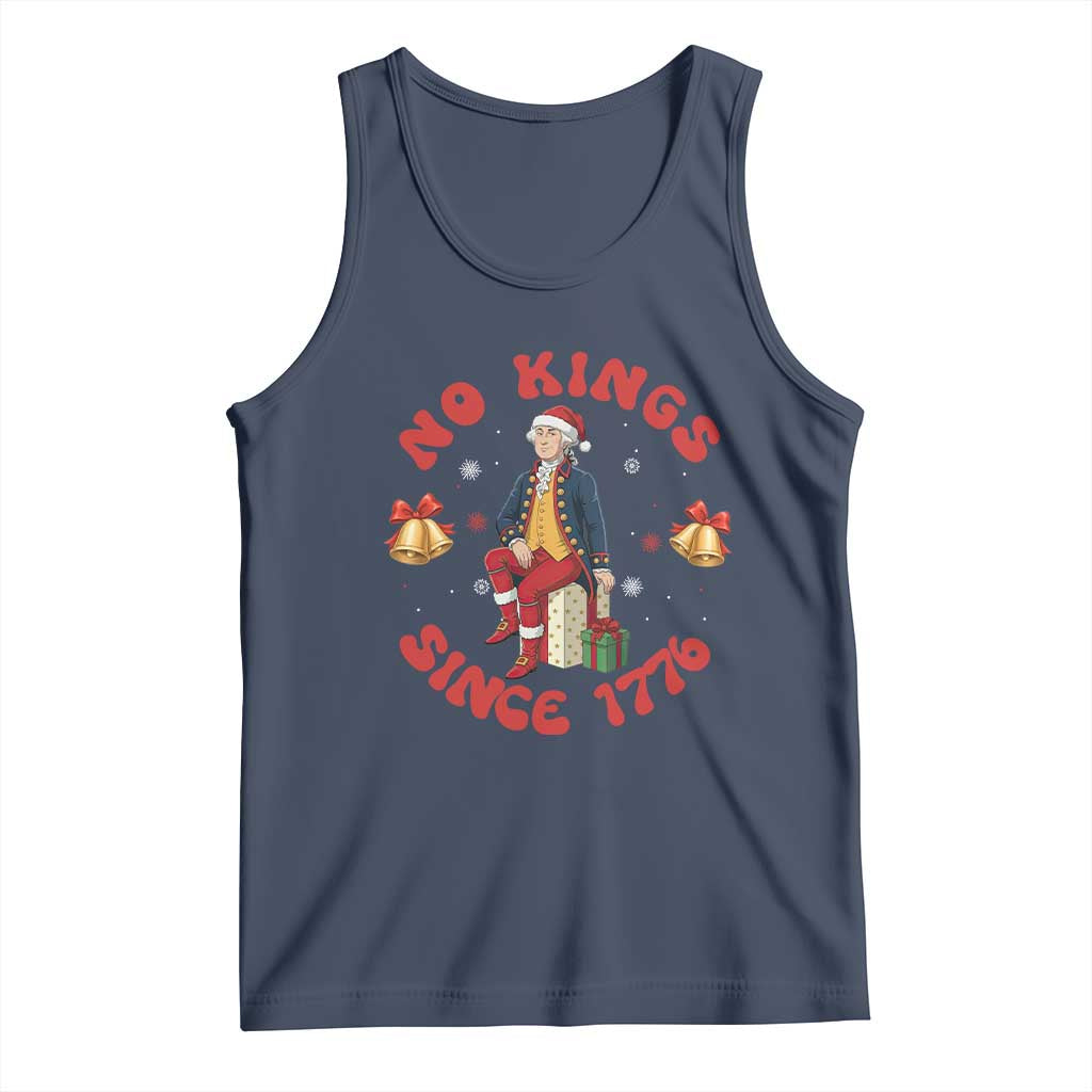 George Washington No Kings Since 1776 Tank Top Christmas Gift Idea TS12 Navy Print Your Wear