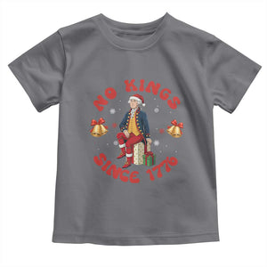 George Washington No Kings Since 1776 Toddler T Shirt Christmas Gift Idea - Print Your Wear