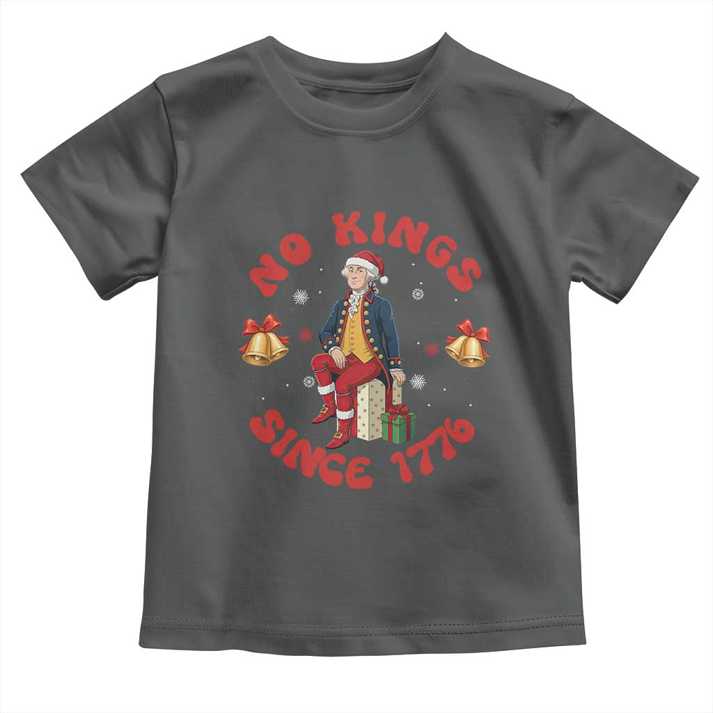 George Washington No Kings Since 1776 Toddler T Shirt Christmas Gift Idea TS12 Dark Heather Print Your Wear