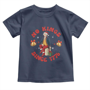 George Washington No Kings Since 1776 Toddler T Shirt Christmas Gift Idea TS12 Navy Print Your Wear