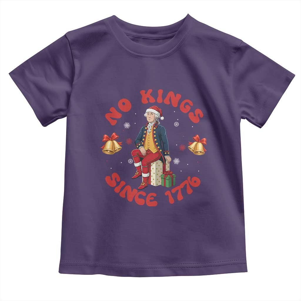 George Washington No Kings Since 1776 Toddler T Shirt Christmas Gift Idea TS12 Purple Print Your Wear