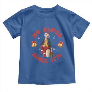 George Washington No Kings Since 1776 Toddler T Shirt Christmas Gift Idea TS12 Royal Blue Print Your Wear