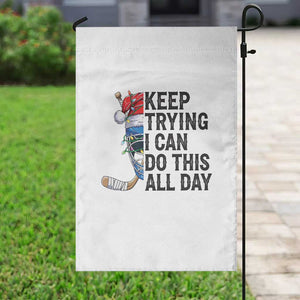 Keep Trying I Can Do This All Day Garden Flag Ice Hockey Helmet Christmas Gift TS12 Print Your Wear
