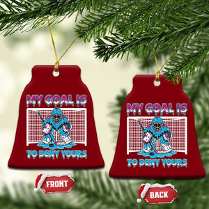 My Goal Is To Deny Yours Ceramic Ornament Goalie Hockey Drip Art Gift TS12 Print Your Wear