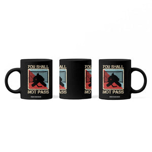 Ice Hockey Goalie Vintage Retro Gift Coffee Mug You Shall Not Pass TS12 Print Your Wear