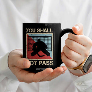 Ice Hockey Goalie Vintage Retro Gift Coffee Mug You Shall Not Pass TS12 Print Your Wear