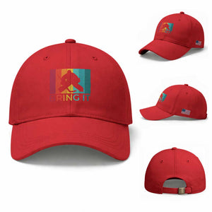 Vintage Ice Hockey Goalie Baseball Cap Bring It Quote Gift For Fan TS12 Baseball Cap Universal Fit Red Print Your Wear