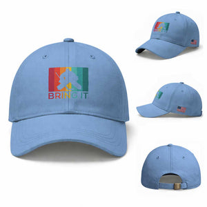 Vintage Ice Hockey Goalie Baseball Cap Bring It Quote Gift For Fan TS12 Baseball Cap Universal Fit Light Blue Print Your Wear