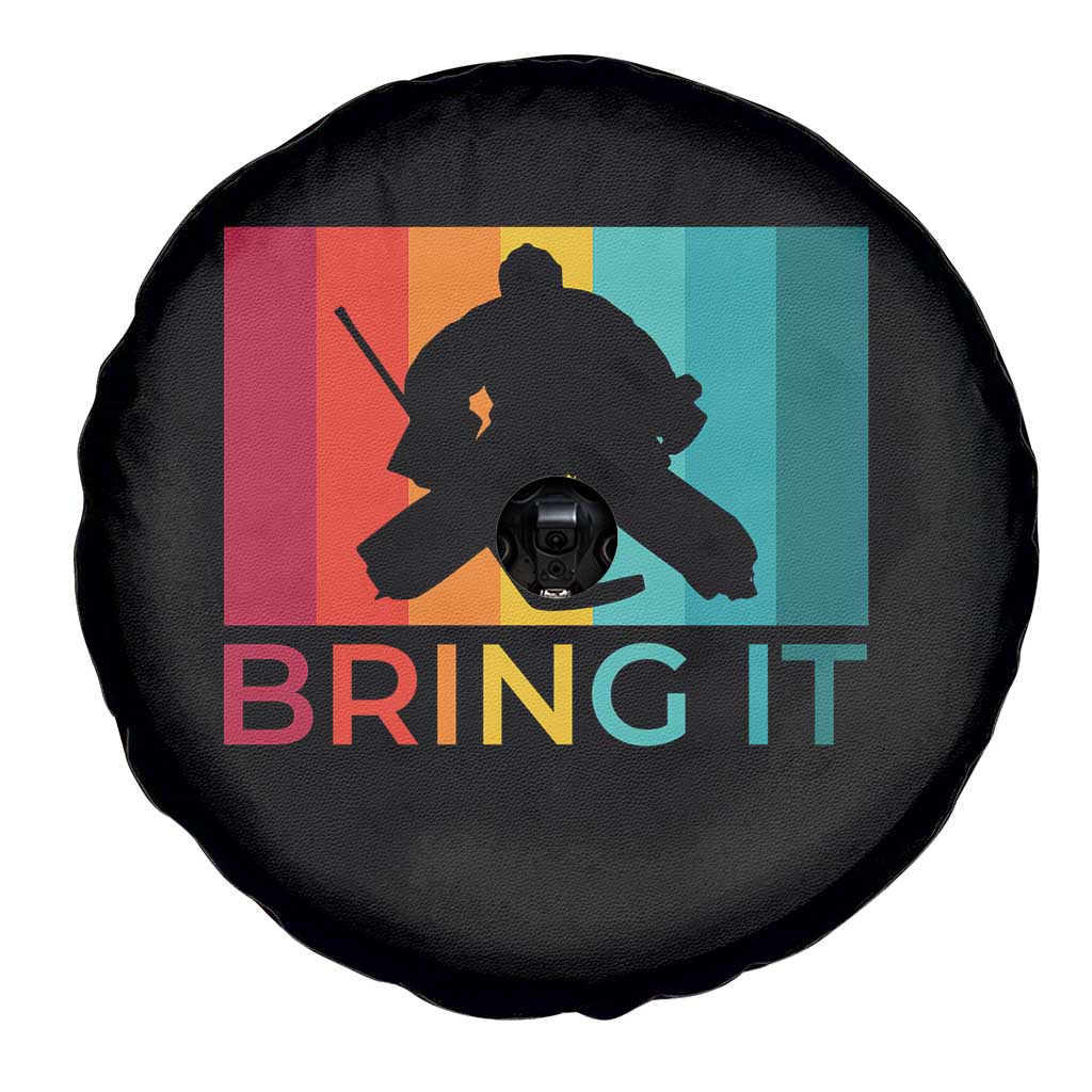 Vintage Ice Hockey Goalie Spare Tire Cover Bring It Quote Gift For Fan TS12 Print Your Wear