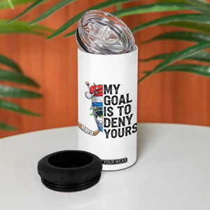 My Goal Is To Deny Yours 4 in 1 Can Cooler Tumbler Ice Hockey Helmet Christmas Gift TS12 Print Your Wear
