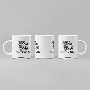 My Goal Is To Deny Yours Coffee Mug Ice Hockey Helmet Christmas Gift TS12 Print Your Wear