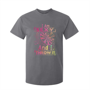 I Am Sexy And I Throw It T Shirt For Kid Sexy Dart Player Gift TS12 Charcoal Print Your Wear