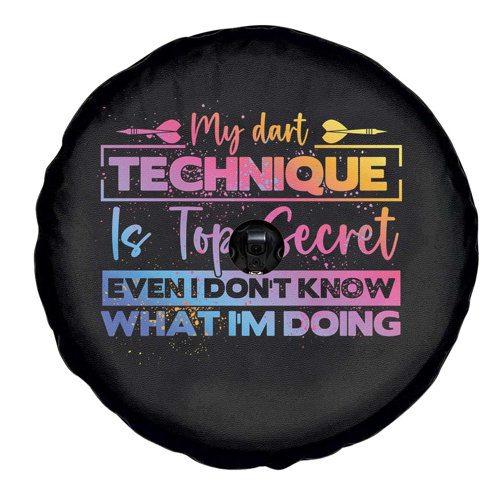 My Dart Technique Is Top Secret Spare Tire Cover Funny Dartist Gift TS12 Print Your Wear
