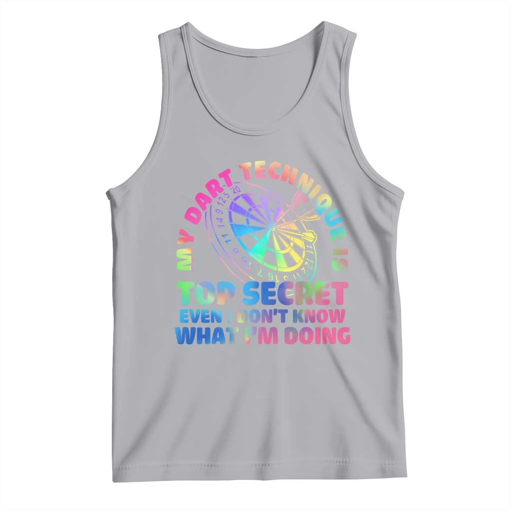 My Dart Technique Is Top Secret Tank Top Vintage Tie Dye Dart Lover TS12 Athletic Heather Print Your Wear