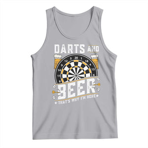 Darts And Beer That Is Why I Am Here Tank Top Funny Pub Game Darts Lover Gift TS12 Athletic Heather Print Your Wear