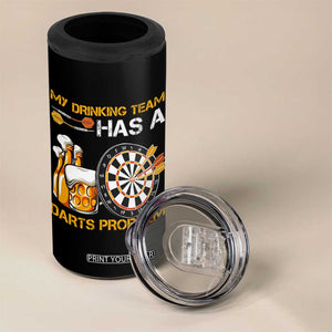 Funny Beer Drinking Darts Problem 4 in 1 Can Cooler Tumbler Dart Player Team Gift TS12 Print Your Wear