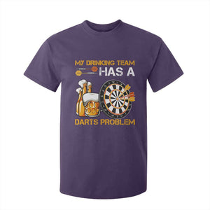Funny Beer Drinking Darts Problem T Shirt For Kid Dart Player Team Gift TS12 Purple Print Your Wear