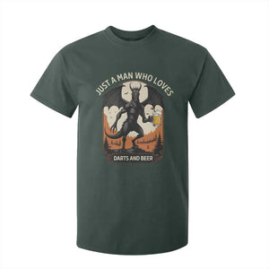Funny Jersey Devil Loves Darts And Beer T Shirt For Kid Cryptid Lover Gift TS12 Dark Forest Green Print Your Wear