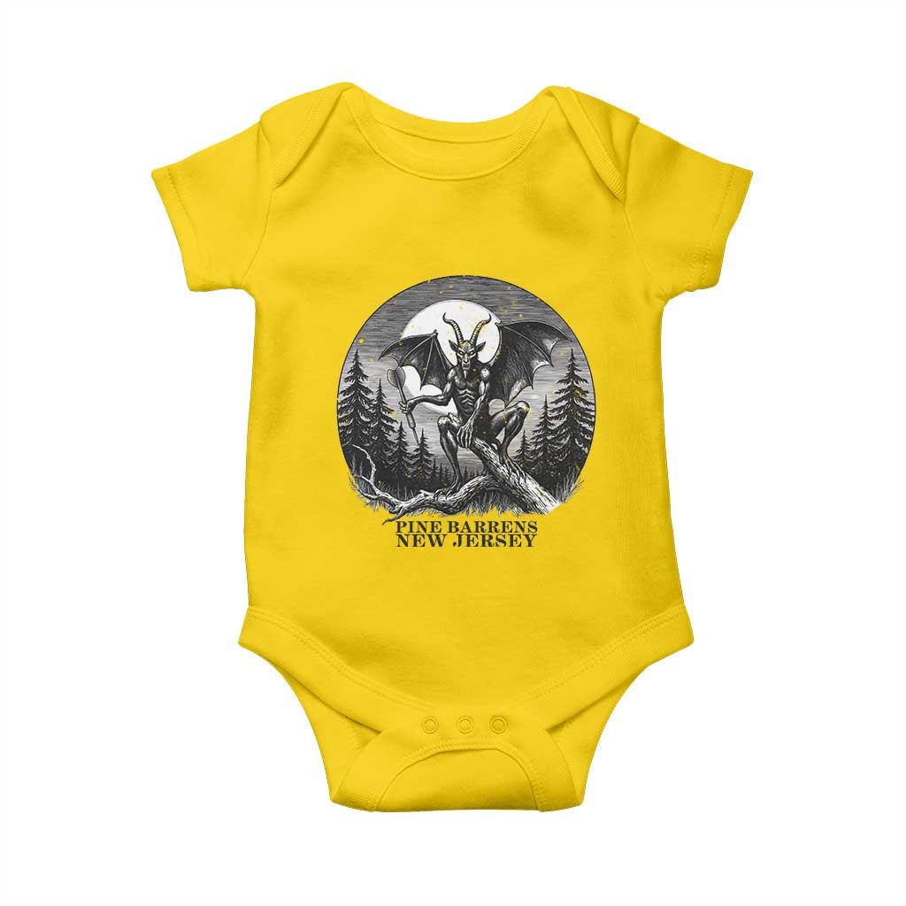 Jersey Devil Playing Dart Baby Onesie Gothic Horror Gift Pine Barrens New Jersey TS12 Daisy Print Your Wear
