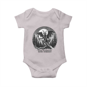 Jersey Devil Playing Dart Baby Onesie Gothic Horror Gift Pine Barrens New Jersey TS12 Ice Gray Print Your Wear