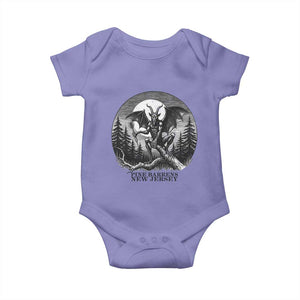 Jersey Devil Playing Dart Baby Onesie Gothic Horror Gift Pine Barrens New Jersey TS12 Violet Print Your Wear