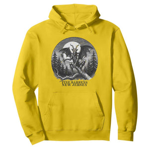 Jersey Devil Playing Dart Hoodie Gothic Horror Gift Pine Barrens New Jersey TS12 Daisy Print Your Wear