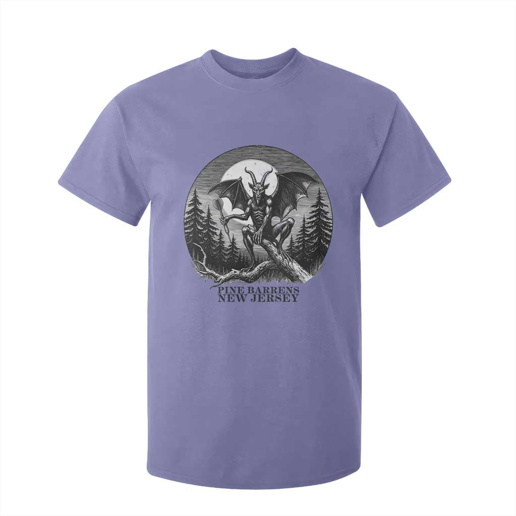 Jersey Devil Playing Dart T Shirt For Kid Gothic Horror Gift Pine Barrens New Jersey TS12 Violet Print Your Wear