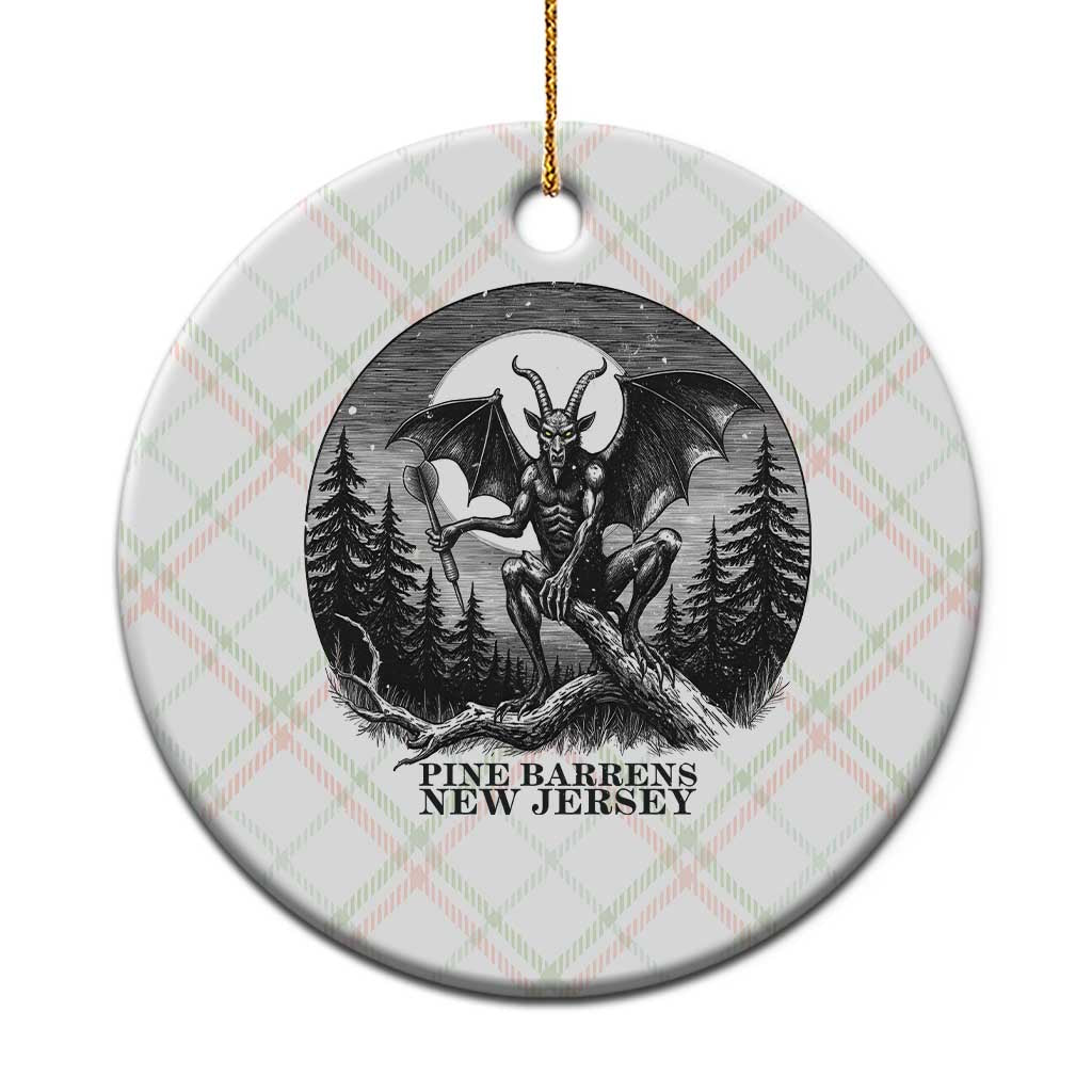 Jersey Devil Playing Dart Ceramic Ornament Gothic Horror Gift Pine Barrens New Jersey TS12 1pc Christmas Plaid Print Your Wear