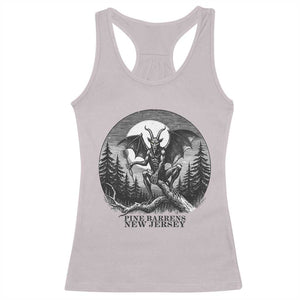 Jersey Devil Playing Dart Racerback Tank Top Gothic Horror Gift Pine Barrens New Jersey TS12 Ice Gray Print Your Wear
