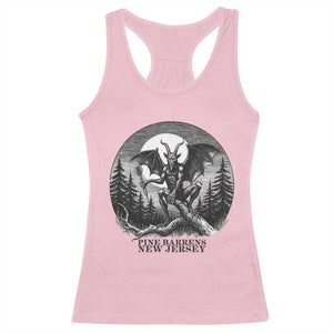 Jersey Devil Playing Dart Racerback Tank Top Gothic Horror Gift Pine Barrens New Jersey TS12 Light Pink Print Your Wear