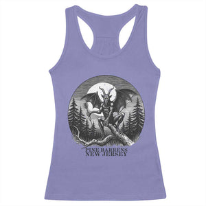 Jersey Devil Playing Dart Racerback Tank Top Gothic Horror Gift Pine Barrens New Jersey TS12 Violet Print Your Wear