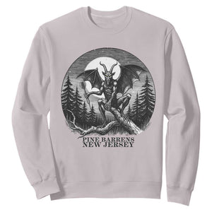 Jersey Devil Playing Dart Sweatshirt Gothic Horror Gift Pine Barrens New Jersey TS12 Ice Gray Print Your Wear